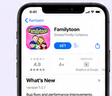 Familytoon App Store page